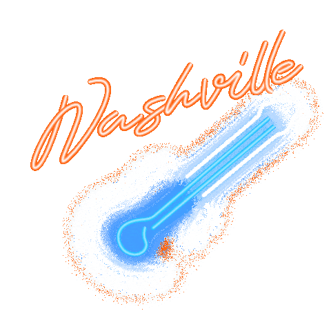 Nashville Sticker by Mendid