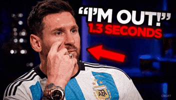 Im Out Lionel Messi GIF