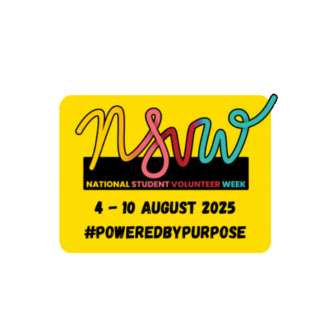 Powered By Purpose Sticker by Volunteering Queensland