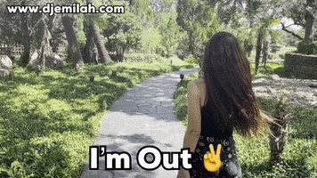 Out Of Here GIF by Djemilah Birnie