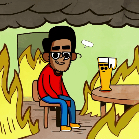 Relaxed Panic GIF by Groove Digital