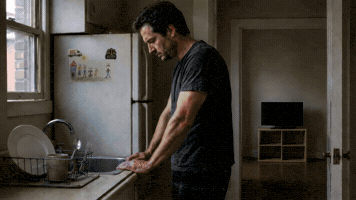 Father Looking Back GIF