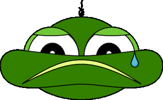 Sad Big Eyes Sticker