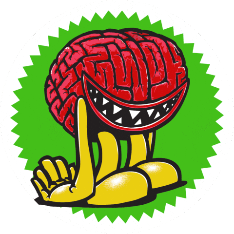 Sticker Brains Sticker by THE GIMME PROJECT
