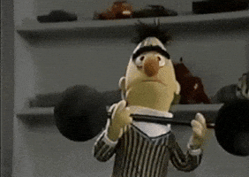 Working Out Sesame Street GIF