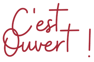 Its Open Ouvert Sticker by Céline Bonifacio