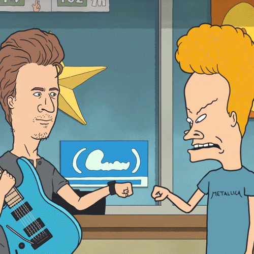 Beavis And Butthead Fist Bump GIF by Paramount+