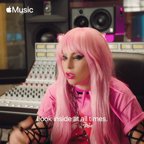 Pondering Lady Gaga GIF by Apple Music