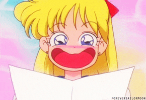 happy sailor moon GIF