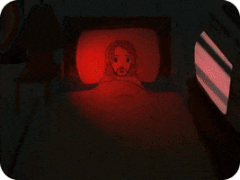 horror illustration GIF by The Daily Doodles