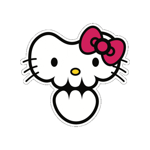 Pink Hello Sticker
