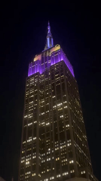 Empire State Building Lights Honor Queen Elizabeth