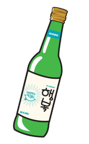 Happy Soju Indonesia Sticker