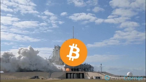 To The Moon Bitcoin GIF