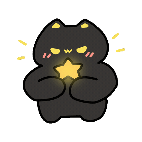 Proud Black Cat Sticker