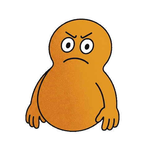 Angry Roll Eyes Sticker