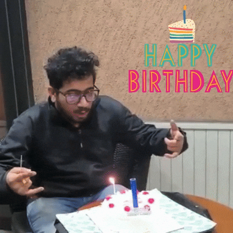 Happy Birthday Celebration GIF by Rahul Basak