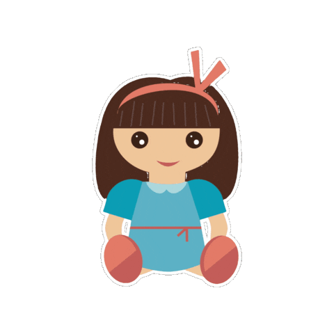 Doll Jeu Sticker by ecomaison