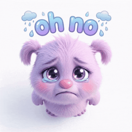 Sad Oh No GIF by The Fuzzlets