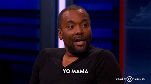 Gif of a black man saying yo mama