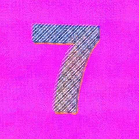 Typography Number GIF by Kev Lavery