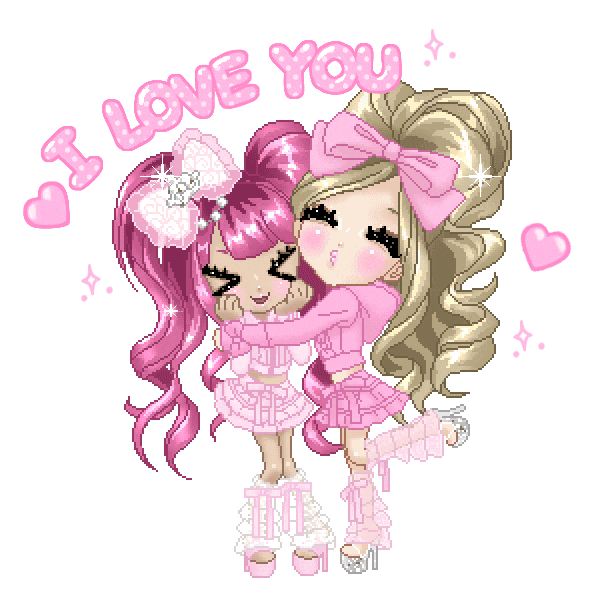 I Love You Hug Sticker by SHUSHUCHERRY