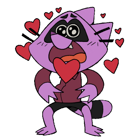 In Love Hearts Sticker