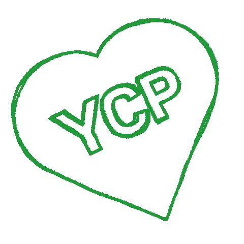 York College Hearts Sticker by York College of Pennsylvania