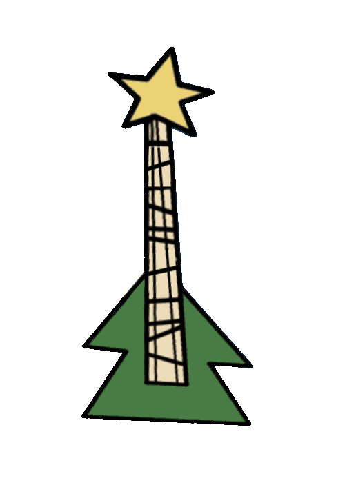 Christmas Tree Brenda Sticker by Christmas Music