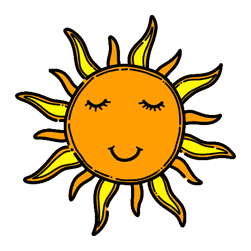 Happy Sun Sticker by SILBERWEISS