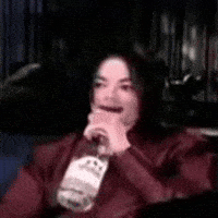 Michael Jackson Drinking GIF