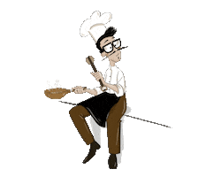 Party Cooking Sticker by Luchetti Store