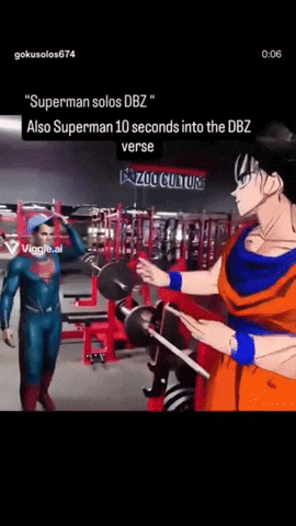 Goku Vs Superman GIF