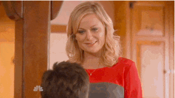 parks and recreation kiss GIF