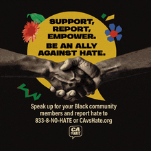 Support, report, empower. Be an ally against hate