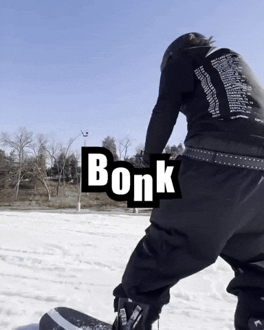 Winter Snowboarding GIF