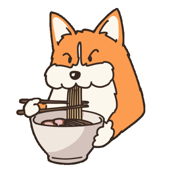 Dog Eat Sticker
