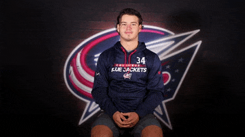Wink Cole GIF by Columbus Blue Jackets