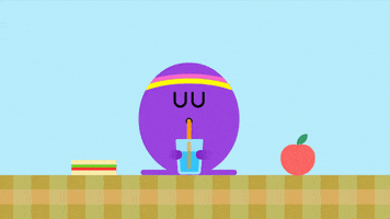 Lunch Drinking GIF by Hey Duggee