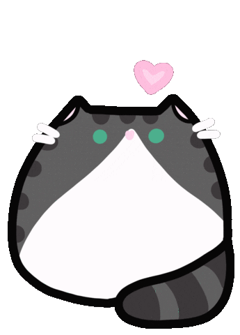 In Love Cat Sticker