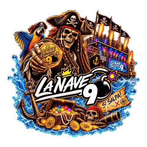 Party 90S Sticker by La Nave 90