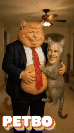 Jeffrey Epstein Trump Cat GIF