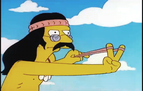 The Simpsons Hippie GIF - Find & Share on GIPHY