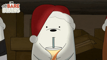 Sipping Merry Christmas GIF by Cartoon Network