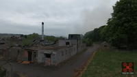 Drone Footage Shows Fire at Derelict Strathmartine Hospital Near Dundee