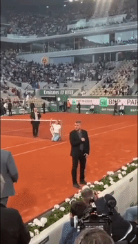 Climate Protester Interrupts French Open 