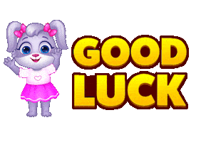 Best Wishes Good Luck Sticker by Lucas and Friends by RV AppStudios