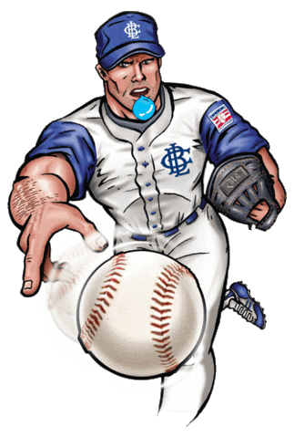 Bubble Gum Baseball Sticker by Big League Chew