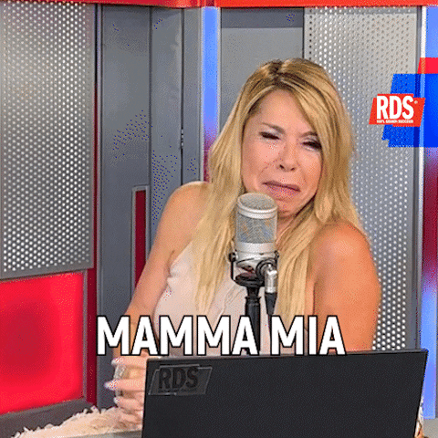 Mamma Mia Radio GIF by RDS 100% Grandi Successi