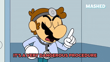 Warning Dr Mario GIF by Mashed